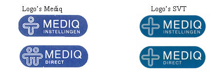Logo's mediq en SVT