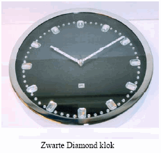 Zwarte Diamond klok